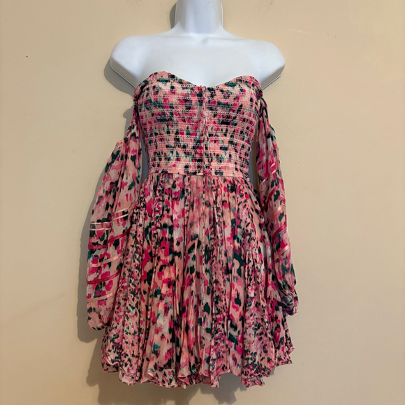 Free People Rococo Sand Mimi Mini Dress Size XS $400 - Picture 6 of 15